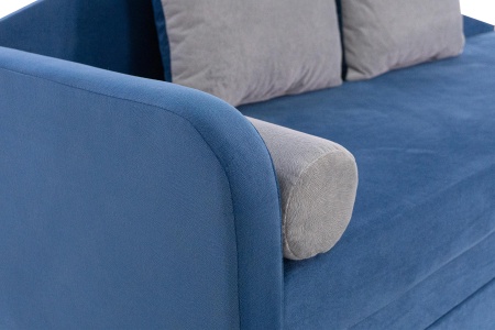 Диван еврософа Верди левый синий