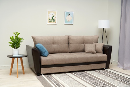 Диван еврокнижка Амстердам бежевый