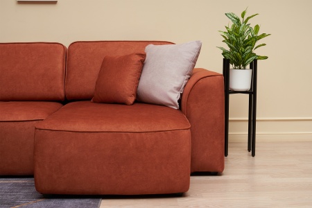 Диван п-образный еврокнижка Имир MODOOL оранжевый