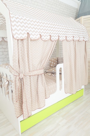 Кровать Сказка (Домик со Вторым Выдвижным Местом)/Спальное Место 800 х 1600 мм