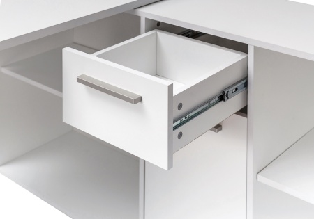 Стол письменный Лайт 03.245 F белый шагрень