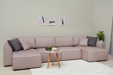 Диван п-образный еврокнижка Имир MODOOL бежевый