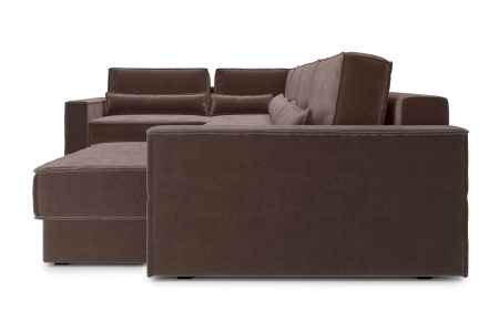 Диван п-образный тик-так Сохо коричневый