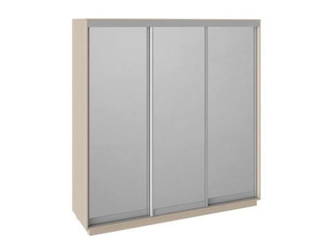 Шкаф-Купе 3-х Створчатый Зеркальный (Ш-2100 × В-2200 × Г-600)/Разные Цвета