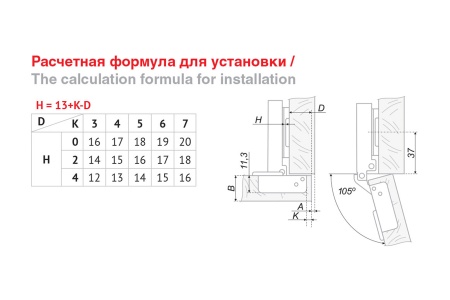 Петля H301A02 0910 с амортизацией