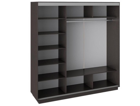 Шкаф-Купе 3-х Створчатый Зеркальный (Ш-2100 × В-2200 × Г-600)/Разные Цвета