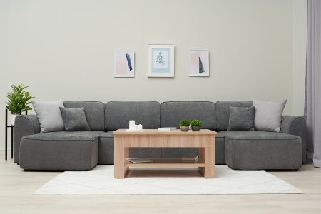 Диван п-образный еврокнижка Имир MODOOL серый