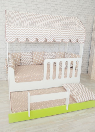 Кровать Сказка (Домик со Вторым Выдвижным Местом)/Спальное Место 800 х 1600 мм