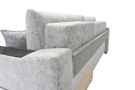 Диван угловой тик-так Бостон серый