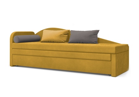 Диван еврософа Верди левый желтый