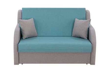 Диван аккордеон Ремикс 2 серо-голубой