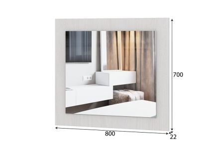 Зеркало Вирджиния ясень анкор светлый