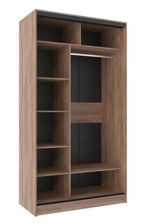 Шкаф-купе двухдверный 1200 Домашний Дуб табачный Craft