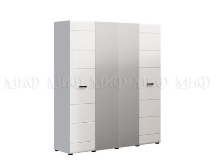 Шкаф 4-х Дверный Ницца NEW МДФ  (Ш-1800 x В-2236 x Г-524 мм)