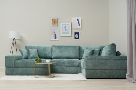 Диван п-образный пантограф Рон MODOOL XL бирюзовый