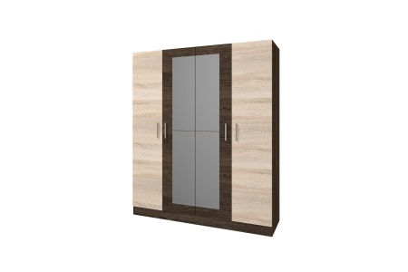 Шкаф Лейла (Ш-1600 х В-1900 х Г-466 мм)/Разные Цвета