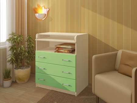 Комод Пеленальный Малыш МДФ (Ш-800 х  В-1020 х Г-470/700 мм)/Разные Цвета
