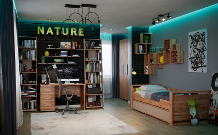 Куб 2 Nature 99, дуб табачный