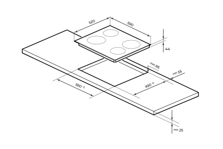Электрическая варочная поверхность MILLEN MЕH 601 BL