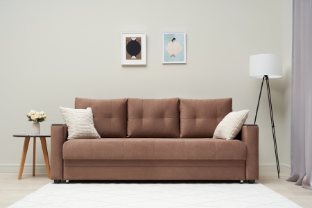 Диван еврокнижка Денвер светло-коричневый