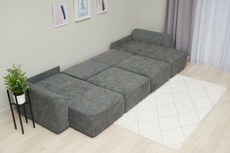 Диван п-образный еврокнижка Имир MODOOL серый